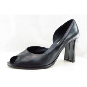 Kenneth Cole Women Sz 8.5 M Black D'Orsay Leather‎ Shoes Lady Fingers